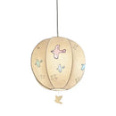 Chinese medieval dove embroidery pendant light cream bedroom lantern