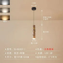 Chinese modern art bamboo pendant light dining room golden leaf leaf
