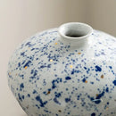 Retro white and blue ceramic vase living room flower decor