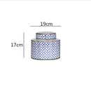 DecorBites™ Chinese Retro Ceramics Golden Vase with Cover for Home Décor and Organization