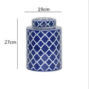 DecorBites™ Chinese Retro Ceramics Golden Vase with Cover for Home Décor and Organization
