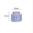 DecorBites™ Chinese Retro Ceramics Golden Vase with Cover for Home Décor and Organization