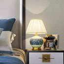 DecorBites™ Chinese Style Ceramic Copper Table Lamp for Living Room & Bedroom