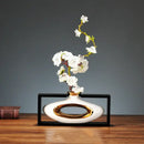 DecorBites™ Chinese Style Ceramic Vase in Wooden Frame for Modern Home Decor