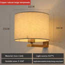 DecorBites™ Chinese Style Cloth Covered Wall Lamp for Bedroom and Living Room