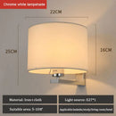 DecorBites™ Chinese Style Cloth Covered Wall Lamp for Bedroom and Living Room