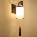 DecorBites™ Chinese Style E27 Cloth Wall Sconce for Living Room Bedroom Lighting