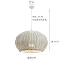 Chinese style outdoor rattan weaving pendant lights garden decor