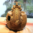 Golden chinese style wealth attracting ornaments living room fountain