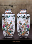 DecorBites™ Chinese Traditional Ceramic Vase for Home Decor