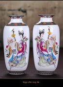 DecorBites™ Chinese Traditional Ceramic Vase for Home Decor