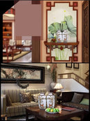 DecorBites™ Chinese Traditional Ceramic Vase for Home Decor