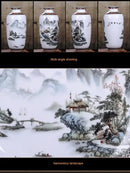 DecorBites™ Chinese Traditional Ceramic Vase for Home Decor