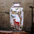 DecorBites™ Chinese Traditional Ceramic Vase for Home Decor