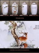 DecorBites™ Chinese Traditional Ceramic Vase for Home Decor