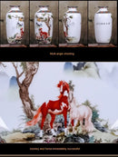 DecorBites™ Chinese Traditional Ceramic Vase for Home Decor