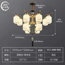DecorBites™ Chinese Zen Chandelier for Home, Hotel, and Restaurant Living Room Lighting
