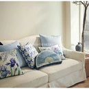 DecorBites™ Chinoiserie Blue Wavy Fan Pillowcase Bohemian Print Lumbar Cushion Cover