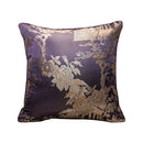 Yellow chinoiserie butterfly embroidered cushion cover living room