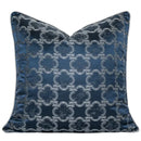 Chinoiserie decor throw pillow cover cream & blue living room