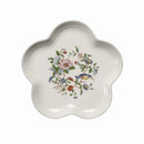 Chinoiserie floral birds white porcelain dinner plate – dining room