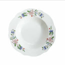 Chinoiserie floral birds white porcelain dinner plate – dining room