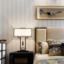 Chinoiserie style black and gold floor lamp for living room
