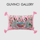 DecorBites™ Chinoiserie Velvet Lumbar Pillow Cover 30x50cm