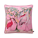 DecorBites™ Chinoiserie Zebra & Peonies Cushion Cover with Tassels