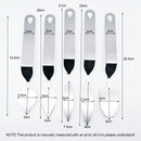 Stainless steel leaf knife fondant tool 5 piece kitchen set