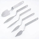 Stainless steel leaf knife fondant tool 5 piece kitchen set