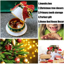 DecorBites™ Christmas Bell Trinket Box: Miniature Figurine Ornament Souvenir & Jewelry Storage
