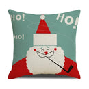Red reindeer christmas cartoon animal linen pillowcase bedroom decor