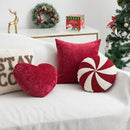 Christmas cartoon candy cushion cover red & white living room pillow