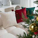 DecorBites™ Christmas Cartoon Embroidered Pillow Cover Set for Festive Home Decor