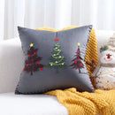 DecorBites™ Christmas Cartoon Embroidered Pillow Cover Set for Festive Home Decor