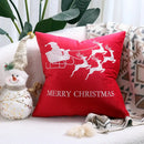 DecorBites™ Christmas Cartoon Embroidered Pillow Cover Set for Festive Home Decor