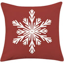 Red plaid christmas cotton linen pillowcases living room deer decor