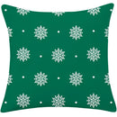 Red plaid christmas cotton linen pillowcases living room deer decor