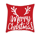 Festive red & white plaid christmas cushion cover living room decor