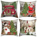 Vintage festive christmas cushion cover set living room decor
