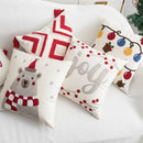 DecorBites™ Christmas Day Embroidered Pillowcase for Living Room Sofa, Party Decor
