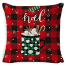 DecorBites™ Christmas Deer Linen Pillow Cover 45x45cm for Home Sofa Decor