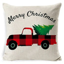 DecorBites™ Christmas Deer Linen Pillow Cover 45x45cm for Home Sofa Decor