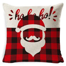 DecorBites™ Christmas Deer Linen Pillow Cover 45x45cm for Home Sofa Decor