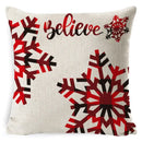 DecorBites™ Christmas Deer Linen Pillow Cover 45x45cm for Home Sofa Decor