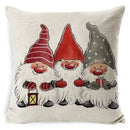 DecorBites™ Christmas Deer Linen Pillow Cover 45x45cm for Home Sofa Decor