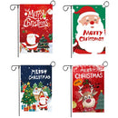 DecorBites™ Christmas Deer & Santa Garden Flags - Outdoor Xmas Decorations