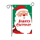 DecorBites™ Christmas Deer & Santa Garden Flags - Outdoor Xmas Decorations
