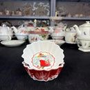 Festive red & white ceramic christmas dinnerware set – dining room